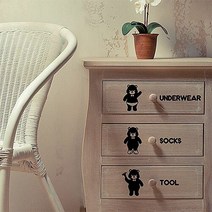(디콘) CUB소품정리 그래픽스티커 시트지, 핑크