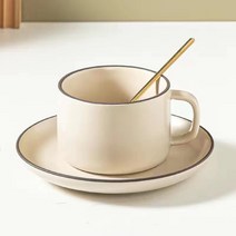 바리스타 라떼 컵 세트, 4세트, 그레이