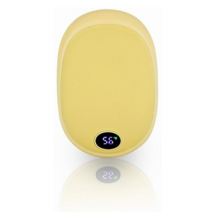 귀여운 손난로 크레용 LED 충전식 손난로 보조배터리 대용량 10000mAh 양면발열, 허니옐로우