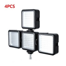 디지털 카메라 DSRL 캠코더 dv 대 한 Godox LED-64 빛 멀티 라이트 조합 비디오 램프, [03] 4 PCS