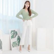 즈본 여성 스판 세미 부츠컷팬츠 여자 면 부츠컷바지