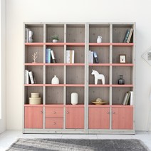 나산가구 수납 1200 책장, 핑크삼나무색