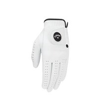 Callaway 남성용 옵티 플랙스 골프 장갑 화이트 카데트 S 왼손용, Worn on Left Hand, Cadet (Shorter Fingers), Large