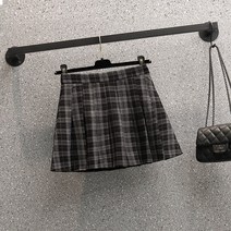 겨울골프스커트 테니스 주름 플리츠 빅사이즈 스커트 가을 날씬하고 뚱뚱한 언니 전연 에이징 컬리지 스타일