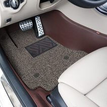 몬스터매트 6D가죽매트 카매트 현대 그랜저 아이오닉 제네시스 소나타, 브라운, 현대  더뉴 팰리세이드 7인승 (VIP불가)