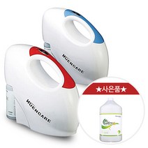 무선 플루건 실내 공간 소독기+에코하이진 4L, 레드