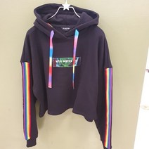 더데이걸 레인보우크롭후드티TGMH2131U