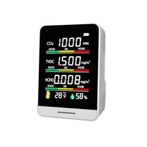 couyor 공기질 측정기 온습도계 tvoc co2 hcho 온도 습도 측정, AK3 반도체 5in1 측정기