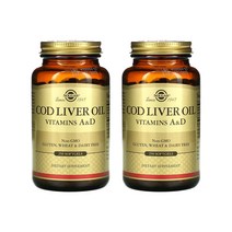 솔가 코드 리버 오일 Cod Liver Oil 비타민 A&D x 소프트젤 250개 2병, 1개, 기본