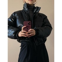 유광숏패딩 구스 패딩 점퍼 파카 아우터 자켓
