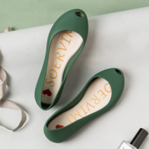 플랫 젤리 슈즈 젤리 아쿠아 슈즈