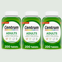 센트룸 성인용 종합 비타민 미네랄 보충제 200정 3병