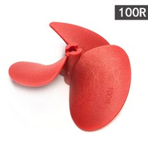 70mm 80mm 90mm 100mm cwccw 5.0mm rc 보트 시뮬레이션 선박 수중 무인 항공기 3 블레이드 유리 섬유 나일론 패들 프로펠러, 100r-레드