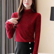 여리여리 러블리 레이스 포인트 반폴라 여성 티셔츠