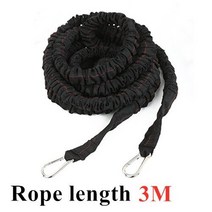 저항 밴드 번지 라텍스 가속 스피드 코드 트레이너 세트 휘트니스 스트레칭 달리기 스프린트 트레이닝 민첩성 향상, 하나, 3m Rope