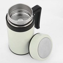 HYB797749차거름망 손잡이 보온보냉 텀블러 450ml 화이트 물병