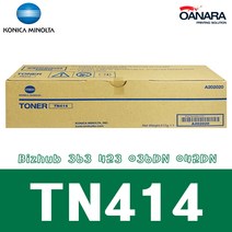 코니카미놀타 수입정품/미놀타TN414/검/Bizhub 363 423 036DN 042DN, 1개, 검정