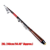 초경량 넓은 응용 낚싯대 접이식 담수 바닷물 여행 낚싯대 낚시 장비, 2XL