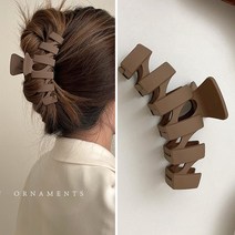 MOA 여성 헤어집게핀 아크릴 머리집게핀 헤어 집게 올림머리 왕집게핀 헤어 악세사리 패션 데일리 일상 코디