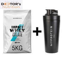 마이프로틴 단백질보충제 임팩트 웨이 아이솔레이트 분리유청단백질 최상급 WPI 5kg(24가지 맛 선택) + 프로 메탈쉐이커(무료 증정), 1개, 내추럴 초콜렛