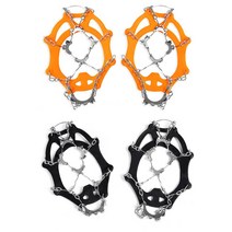 비엠몰 등산 체인 짚신 아이젠 스파이크 스노우 겨울 빙판 용품, 오렌지