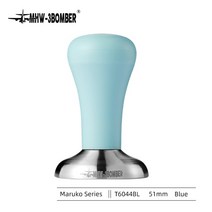 침칠봉 칠침봉 레벨링 커피 템퍼 디스트리뷰터 커피 탬퍼 51/58.35mm 에스프레소 바리스타 도구 액세서리, 08 Blue 51mm