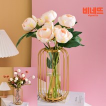 골드 실린더 시험관 화병 유리병 12 식탁화분 VASE 장식용화병