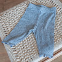 6부기장 레깅스 골지 밑 셔링 펄 반짝이 공주님 바지