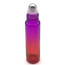 두꺼운 유리 에센셜 오일 3 개 빈 10ml 퍼퓸 롤 병 롤러 볼 골드 캡 포함, [02] With Silver Cap, [07] C7