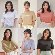 텐업 여성 썸머 오가닉 100 튜블러 티셔츠 6종