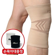 파워플러스 의료용 무릎보호대 통증 건초염 슬리브 골프 헬스 스포츠 임산부 걷기 군인 약국 국내제작 사은품증정, 무릎-스킨