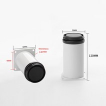 상다리부속 조정 가능한 가구 발 스테인레스 스틸 테이블 다리 의자 소파 캐비닛 베이스 높이 50mm 60mm 80mm 100mm 120mm 150mm 200mm 블랙 화이트, 120mm white