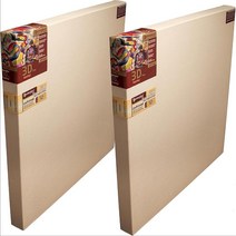 마스터피스 923635 Masterpiece 3D Pro 6.4cm2.5인치 딥 소살리토 헤비 웨이트 텍스처 396.9g14온스 면 스트레치 아티스트 캔버스 화이트 2팩