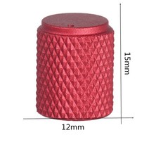 알루미늄 샌드 블라스트 널링 노브 단단한 가공된 금속 포텐셔미터 볼륨 오디오 조정, 04 15x15mm - Red