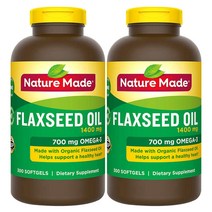 Nature made Flaxseed Oil 1400mg 300 softgels 플랙시드 오일 300정 2병, 300개