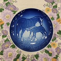 (엔틱빈티지) 로얄코펜하겐 1972년 빙앤그뢴달 B&G 마더스데이 어머니의날 기념접시