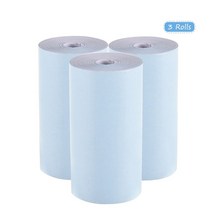 컬러 지 롤 지폐 영수증 인화지 투명 인쇄 pe ipage a6pape ang p1p2 미니 포토 프린터 3롤