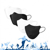 [A3] NEW 숨쉬기 좋은 장시간착용용 쿨마스크 100매 (No 333), 새부리형, 초특대형, 블랙100매