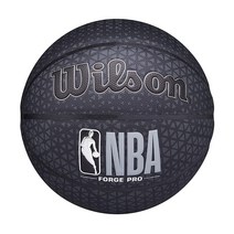 WILSON NBA Forge 시리즈 실내/실외 농구 - Forge Pro 브라운 사이즈 17.8 - 74.9cm(7 - 29.5인치), Black