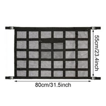 익스테리어용품 자동차고무몰딩 카풍차단 사이드스커트 소음차단 루프박스 자동차 지붕 스토리지 더블 레이어 메쉬 자동차 지붕 캠핑 스토리지 가방 잡화 텐트 퍼팅 이불 장난감, b