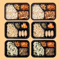 [체중조절용조제식품] 미스터네이처 몸매 관리 2주 단기 관리 식단 한식 다이어트 도시락 3종 6팩 1500g (냉동), 1세트