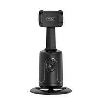 양손짐벌 투 핸드 촬영용 카메라 AI 스마트 짐벌 360 ° 자동 얼굴 추적 올인원 회전 비디오 용 Vlog 라이, 01 Black