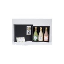 우라노 간장 양조원 후쿠오카현산 청자색 아마자케 미니보틀 3개 세트 항상 고마워 카드 포함 190g×3개 쌀 누룩 하치메 녹차 하카타 아마오