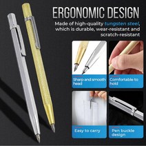 Yotta메탈 마킹펜 스틸팁 금속 유리 세라믹 나무 조각 마킹, 골드 UK00203, 1개