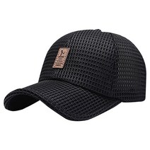 통기성 높은 메쉬 야구모자, 블랙