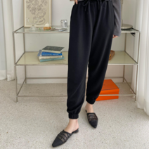 요모조모플러스 여성빅사이즈 캐주얼 스판 배기 밴딩 조거 팬츠(66-100)