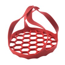 압력 밥솥 슬링 기선 실리콘 Bakeware 기중 장치 인스턴트 냄비 액세서리 6 Qt/8 Qt Anti-scalding Egg Steamer Rack, 스페인, as shows, 스페인