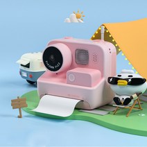 디지털카메라추천 미러리스 캐논 니콘어린이 즉석 프린트 카메라 1080P 비디오 사진 디지털 카메라 프린, 01 Pink_02 With 32G SD Card