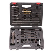 엔진 케어 도구 타이밍 부품 배어링뺴는도구 세트 키트 40 pcs 손상된 글로우 플러그 제거 리무버 스레드 수리 손 도구 세트 키트, 없음