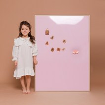 [노리터보드] 릴리 원톤 M 핑크(N) 유아 자석 칠판 보드
